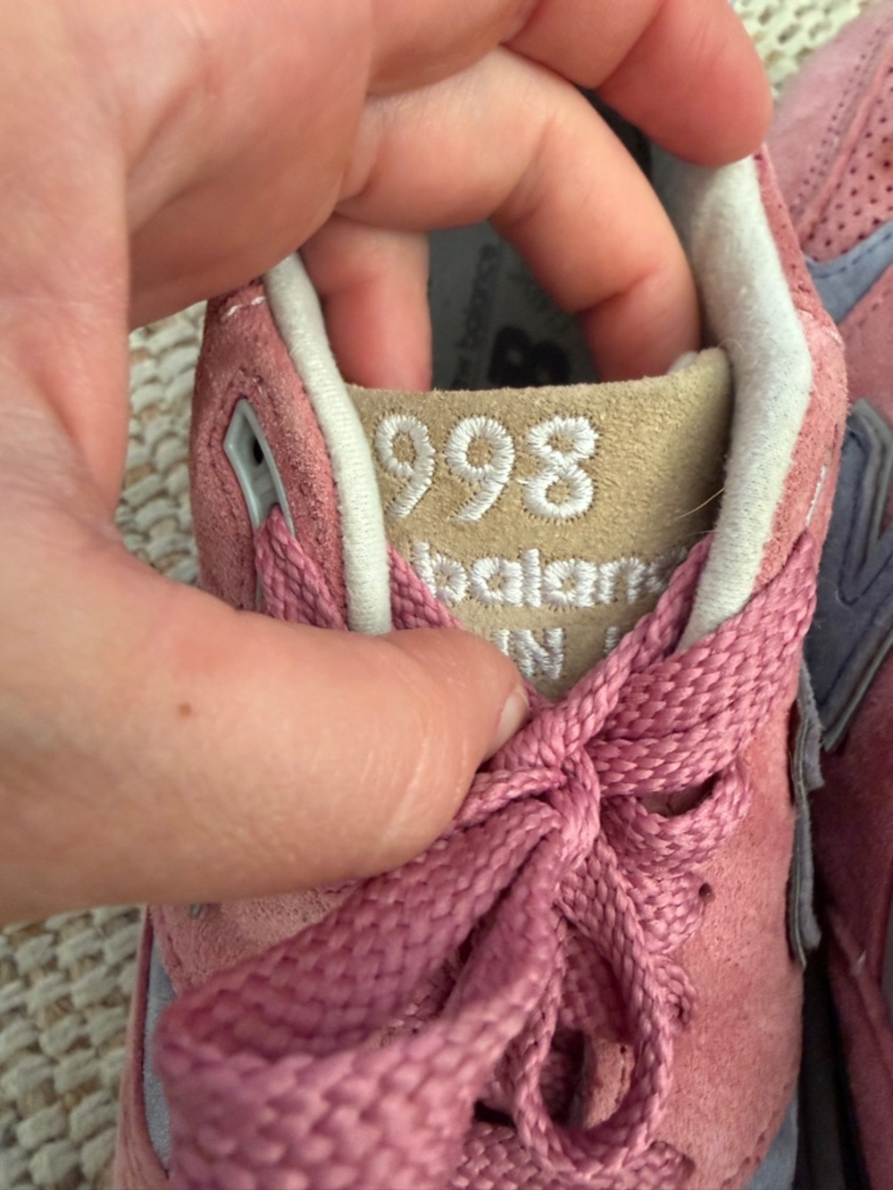 New Balance 998 W998XAA Pink Suede Sneakers Women’s Size 6 – Made in USA - Picture 8 of 8